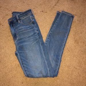 American eagle super high rise jeans